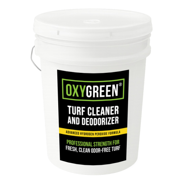 OxyGreen five-gallon pail of artificial turf odor eliminator