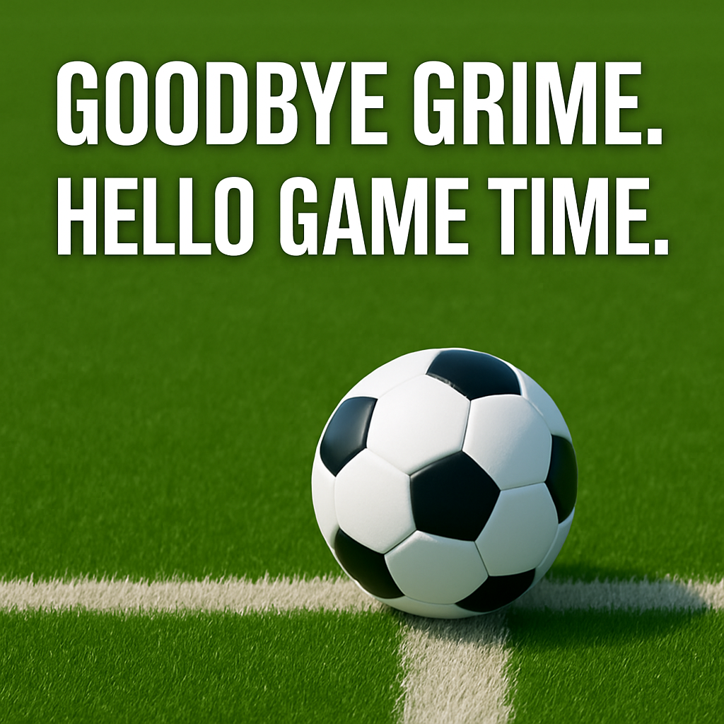 soccer ball on sports field